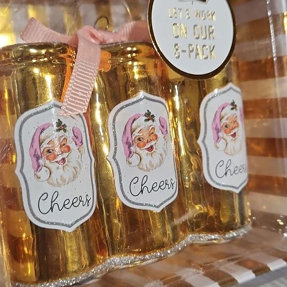 NWT Mudpie "Let's Work on Our 6pk" Ornament - Picture 2 of 3